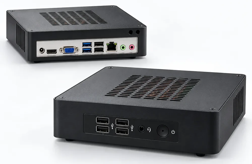 KBP8350UCM-A 슬림PC의 전면과 후면
